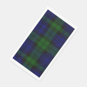 Tartan Blue Green Kariert Serviette (Ecke)