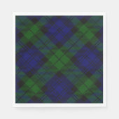 Tartan Blue Green Kariert Serviette (Vorderseite)