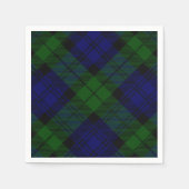 Tartan Blue Green Kariert Serviette (Vorderseite)