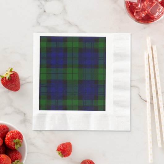 Tartan Blue Green Kariert Serviette (Beispiel)