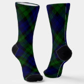 Tartan Blue Green Kariert Socken (Gewinkelt)