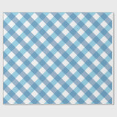 Tartan Blue Karo Geschenkpapier (Flach)