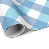 Tartan Blue Karo Geschenkpapier (Rolleneckpunkt)