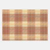 Tartan - Braun, Beige, Türkis, Orange, Gelb Geschenkpapier Set (Vorderseite 2)
