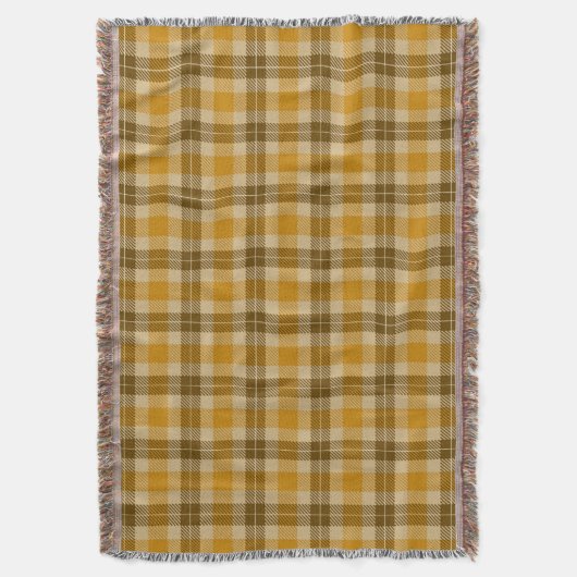 Tartan braun und beige Kariert Decke (Vorderseite Vertikal)