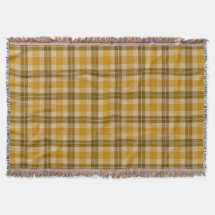 Tartan braun und beige Kariert Decke