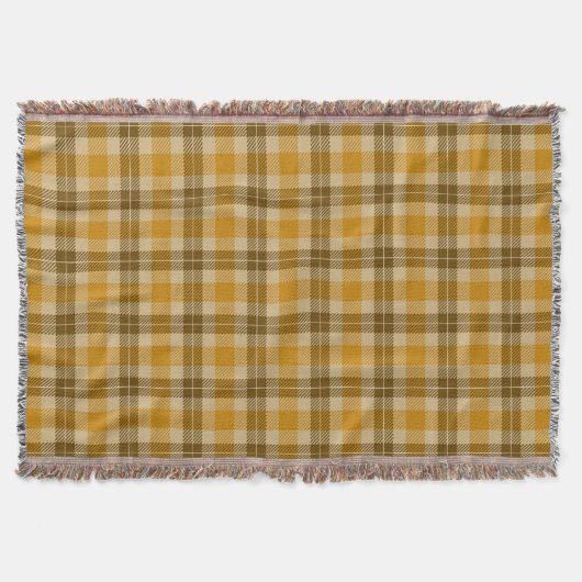 Tartan braun und beige Kariert Decke (Vorderseite)