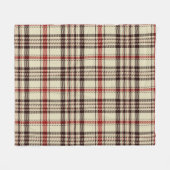 Tartan Brown Fleecedecke (Vorderseite (Horizontal))