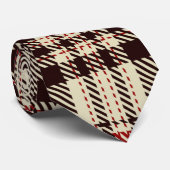 Tartan Brown Krawatte (Gerollt)