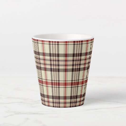 Tartan Brown Milchtasse (Vorderseite)