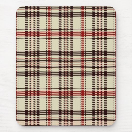Tartan Brown Mousepad (Vorne)