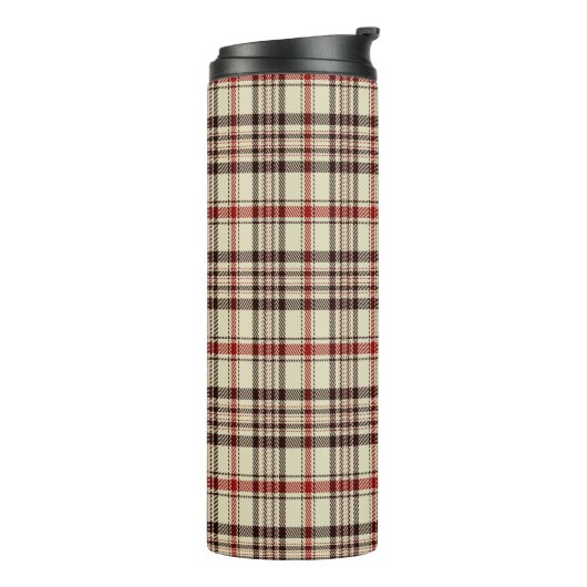 Tartan Brown Thermosbecher (Nach links gedreht)