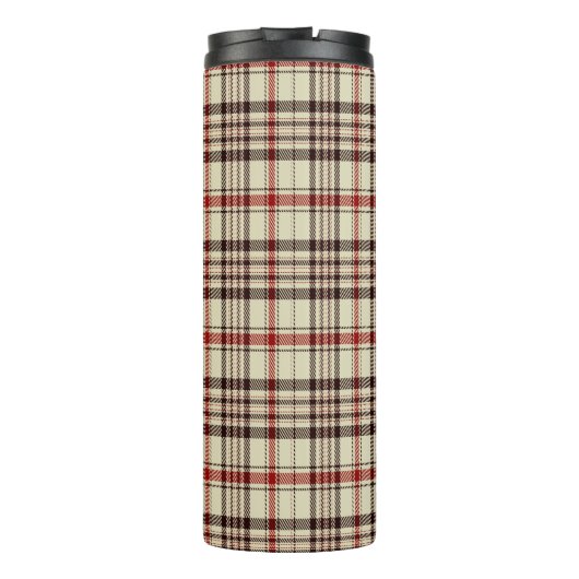 Tartan Brown Thermosbecher (Rückseite)