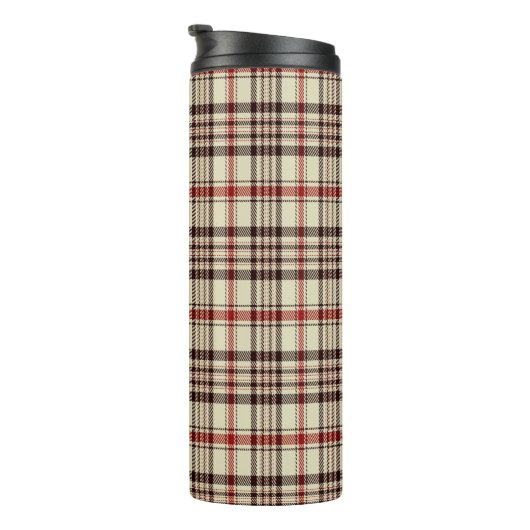 Tartan Brown Thermosbecher (Nach rechts gedreht)