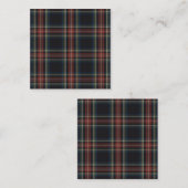 Tartan Business Card Quadratische Visitenkarte (Vorne/Hinten)