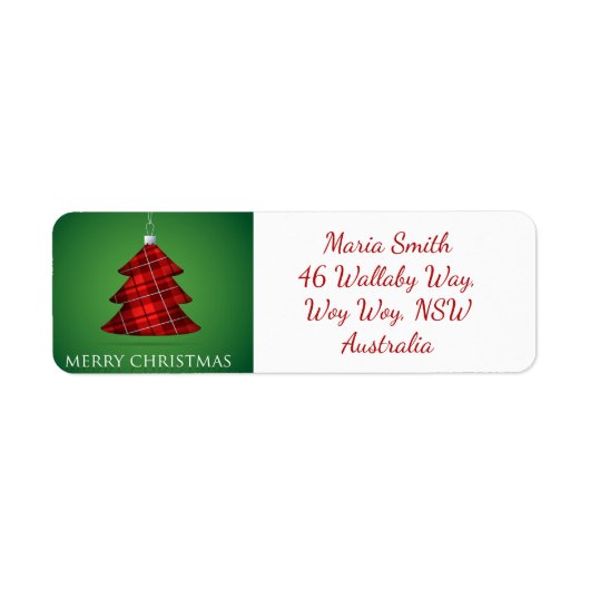 Tartan Christmas bauble (Vorne)