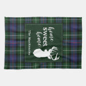 Tartan Christmas Clan MacKenzie Personalisiert Geschirrtuch (Horizontal)