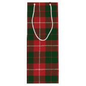 Tartan Christmas Clan MacKinnon Green Red Kariert Geschenktüte Für Weinflaschen (Rückseite)