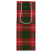 Tartan Christmas Clan MacKinnon Green Red Kariert Geschenktüte Für Weinflaschen (Vorderseite)