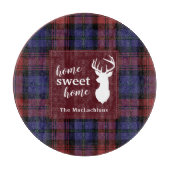 Tartan Christmas Clan MacLachlan Personalize Karie Schneidebrett (Vorderseite)