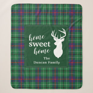 Tartan Christmas Sweet Zuhause Kariert Personalisi Sherpadecke