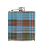 Tartan Clan Anderson Checkered Kariertes Muster Flachmann (Vorderseite)
