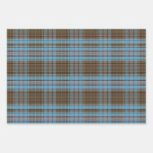 Tartan Clan Anderson Checkered Kariertes Muster Geschenkpapier Set (Vorderseite)