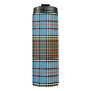 Tartan Clan Anderson Hellblau Karo Thermosbecher