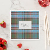 Tartan Clan Anderson Kariert Karo Custom Paper Serviette (Beispiel)