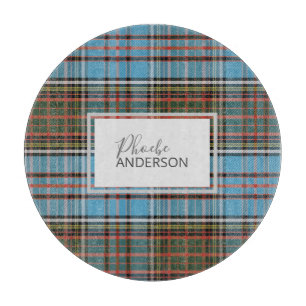 Tartan Clan Anderson Karo individuell Schneidebrett