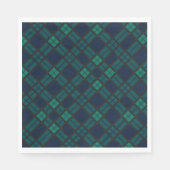 Tartan Clan Black Watch Green Checkered Pattern Serviette (Vorderseite)
