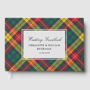 Tartan Clan Buchanan Karierter Multicolor-Karo Cus Gästebuch