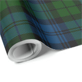 Tartan Clan Campbell Military Kariert Green Karo Geschenkpapier (Rolleneckpunkt)