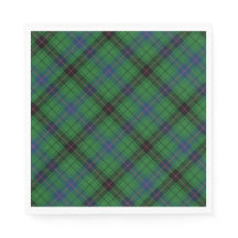 Tartan Clan Davidson Green Checkered Pattern
