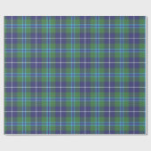 Tartan Clan Douglas Kariert Green Lila White Karo Geschenkpapier (Flach)