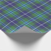 Tartan Clan Douglas Kariert Green Lila White Karo Geschenkpapier (Ecke)