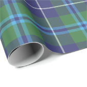 Tartan Clan Douglas Kariert Green Lila White Karo Geschenkpapier (Rolleneckpunkt)