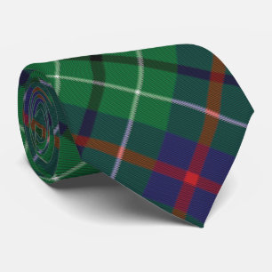 Tartan Clan Duncan Grün Karo Plaid Krawatte