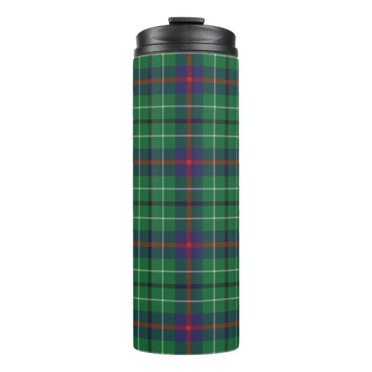 Tartan Clan Duncan Kariert Green Red Blue Karo Thermosbecher (Vorderseite)