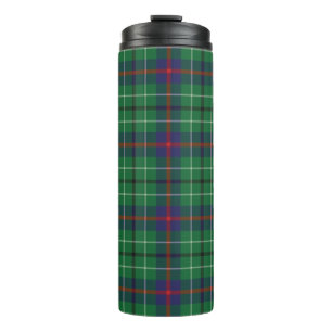 Tartan Clan Duncan Karo Grün Rot Blau Karomuster Thermosbecher