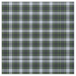 Tartan Clan Gordon Kariertes Muster White Blue Gre Stoff