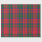 Tartan Clan Grant Kariert Green Blue Red Karo Geschenkpapier (Flach)