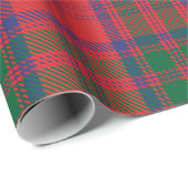 Tartan Clan Grant Kariert Green Blue Red Karo Geschenkpapier (Rolleneckpunkt)