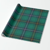 Tartan Clan Henderson Kariert Green Black Karo Geschenkpapier (Ungerollt)