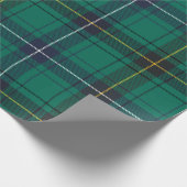 Tartan Clan Henderson Kariert Green Black Karo Geschenkpapier (Ecke)