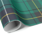 Tartan Clan Henderson Kariert Green Black Karo Geschenkpapier (Rolleneckpunkt)