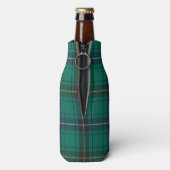 Tartan Clan Henderson Kariert grünes Muster Flaschenkühler (Flasche Rückseite)