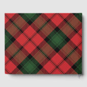 Tartan Clan Kerr Kariert Red Green Checkered Gästebuch (Rückseite)