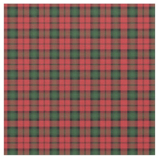 Tartan Clan Kerr Kariert Red Green Karo Stoff (Nahaufnahme)