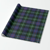Tartan Clan MacKenzie Karierter Grüner Lila Karo Geschenkpapier (Ungerollt)